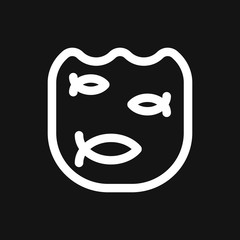 Pond icon illustration isolated vector sign symbol