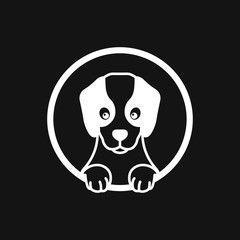 Puppy icon. Dog symbol. Vector element for your design