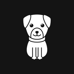 Puppy icon. Dog symbol. Vector element for your design