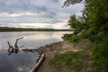 Vistula river bank