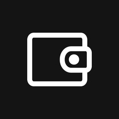 Purse vector icon. Wallet symbol for your web site design, logo, app, UI.