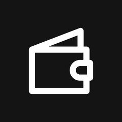 Purse vector icon. Wallet symbol for your web site design, logo, app, UI.