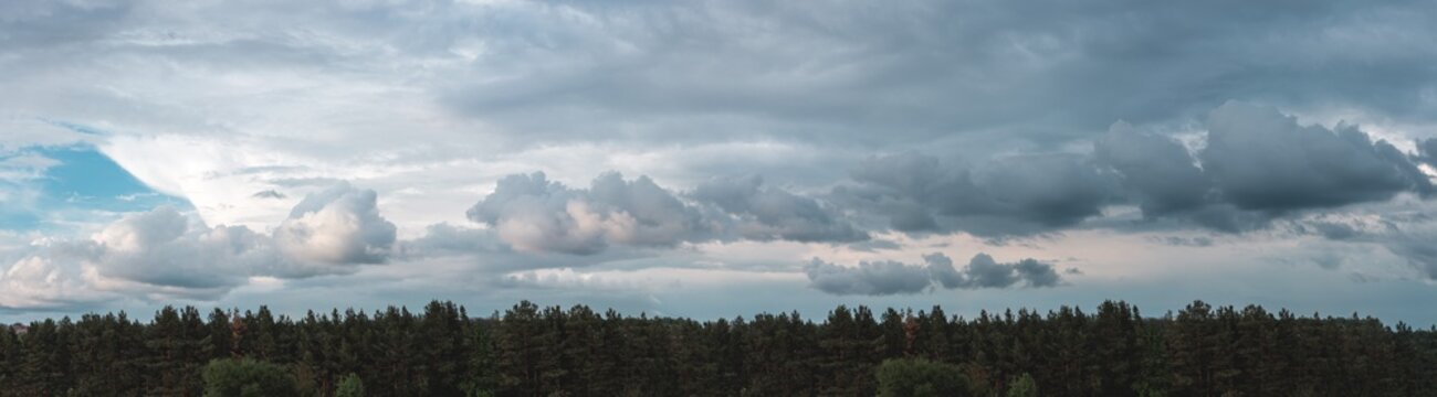 cloudy sky panorama with clouds