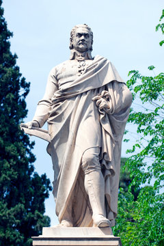  The marble statue of Ioannis Varvakis ,  Athens, Greece