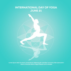 International Yoga Day Vector Poster