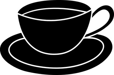 Tea in a Cup Icon Symbol SVG Vector