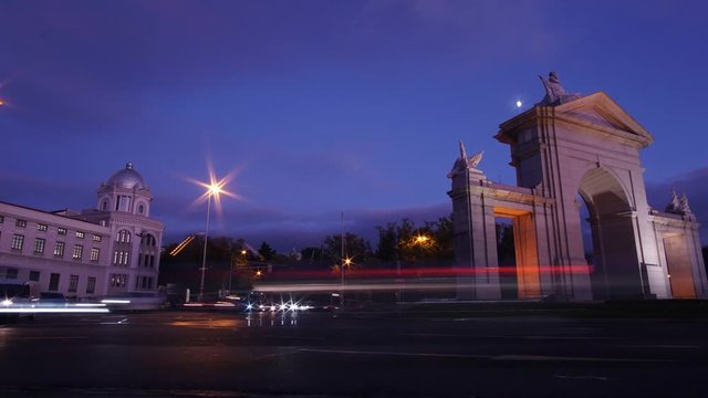 Timelapse madrid larga exposici&oacute;n 