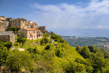Fototapeta na wymiar Mountain Village Corsica