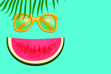 vector illustration of an abstract face