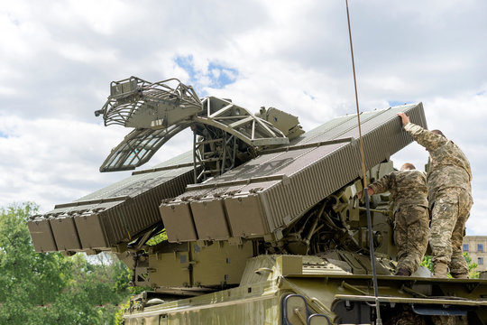 Kharkov, Ukraine-January 6: Ukrainian Air defense complex