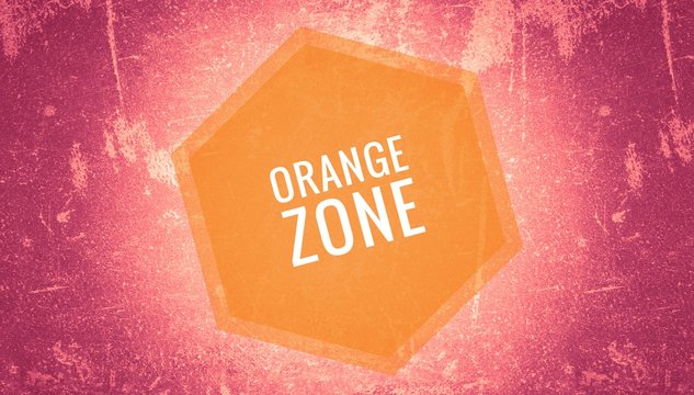 Red Zone Sign And Symbol In Grunge Background 