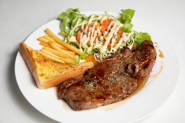 grilled beef steak
