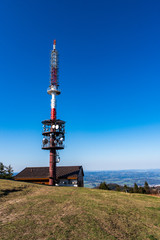 transmitter on Praděd mountain in Beskydy mountains, Czech