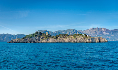 Fototapeta premium Sirenuses islands ( Li Galli) close to Positano at Amalfi coast.