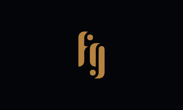 FG logo design template vector illustration minimal design