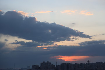 Fototapeta premium Sunrise over the city of Jerusalem