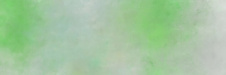 vintage painted art retro horizontal background with ash gray, pastel green and dark sea green color
