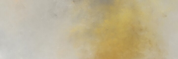 vintage painted art decorative horizontal background banner with tan, ash gray and dark khaki color