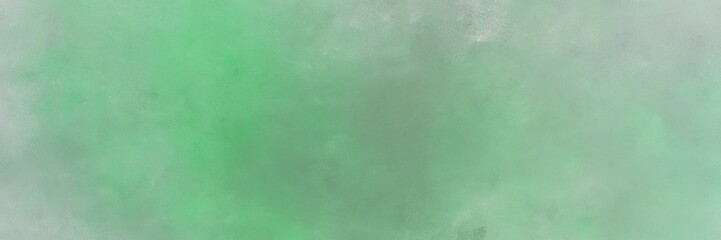 vintage painted art retro horizontal header with dark sea green, ash gray and medium sea green color
