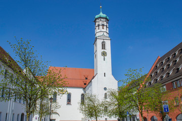 Old church in the city of Memmingen in Germany.