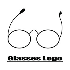 glasses logo.vector illustration