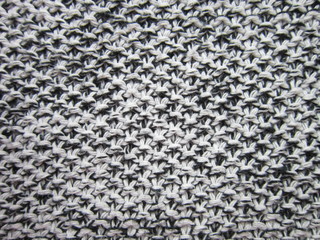 Knitting texture, knitted background, black and white threads.