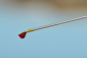 Injection Syringe With Blood- COVID-19 antibody blood test
