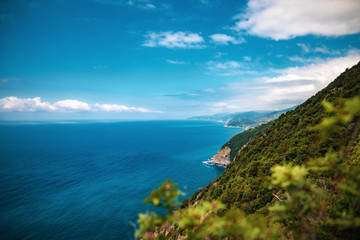 Fototapeta na wymiar Küste im Nationalpark Cinque Terre Italien
