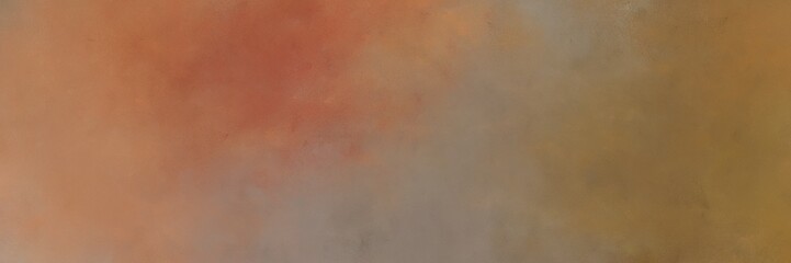 Fototapeta premium abstract painted art antique horizontal background header with pastel brown, brown and sienna color