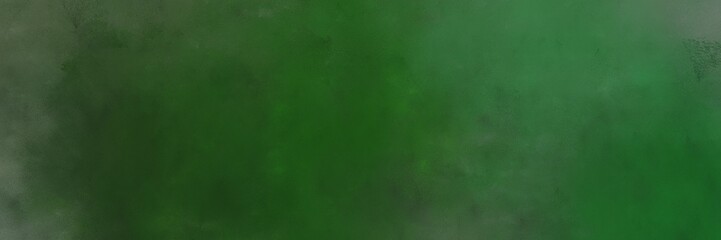 abstract painted art old horizontal header with dark slate gray, dim gray and sea green color