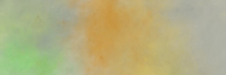 vintage painted art antique horizontal background banner with dark khaki, dark gray and peru color