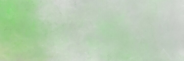 painted old horizontal background banner with ash gray, silver and dark sea green color