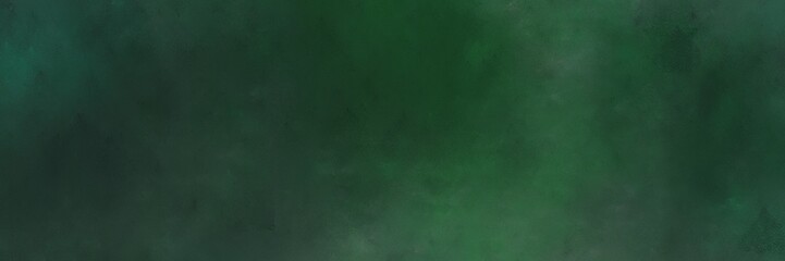 vintage painted art vintage horizontal design background  with dark slate gray, sea green and very dark green color