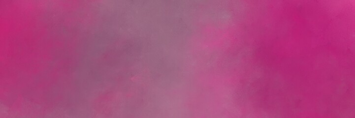 abstract painted art vintage horizontal texture background  with mulberry , medium violet red and rosy brown color