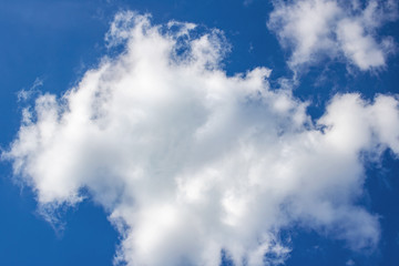 Big white cloud in the blue sky