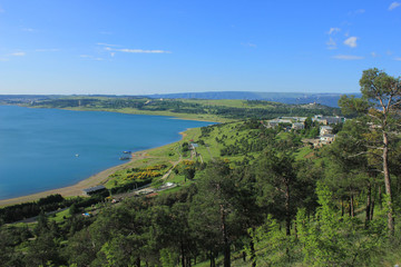 Obraz premium Georgia. Beautiful Tbilisi Sea. Reservoir.