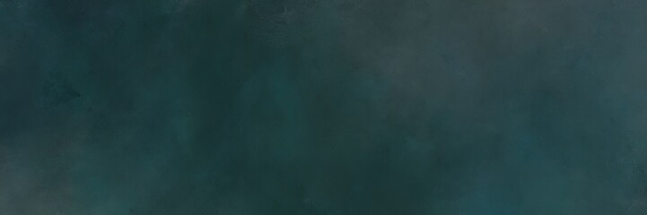abstract painted art aged horizontal banner with dark slate gray, dark gray and dim gray color