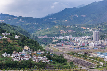 Obraz premium Beautiful view of country side from Wulong in Chongqing, China.