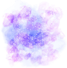 illustration vector of galaxy with watercolor paint, space texture, graphic, splash.