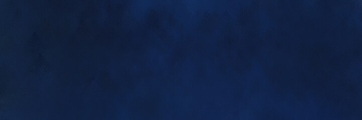 abstract painted art vintage horizontal background banner with very dark blue, midnight blue and dark slate blue color