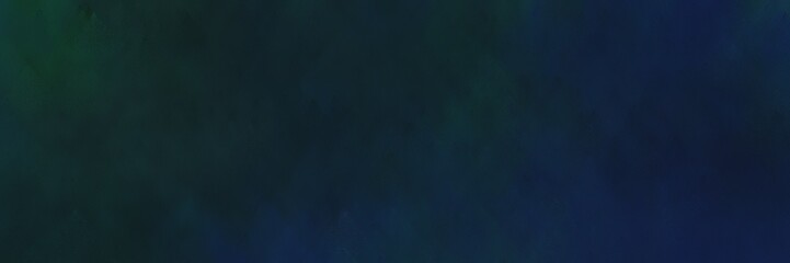 abstract painted art old horizontal header with very dark blue, dark slate gray and black color