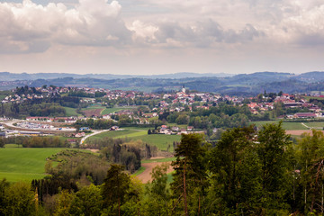 Fototapeta na wymiar Aussicht in das Passauer Land