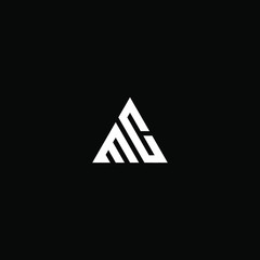 mc letter vector logo abstract - obrazy, fototapety, plakaty
