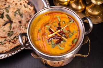 indian soup dishes on the table
