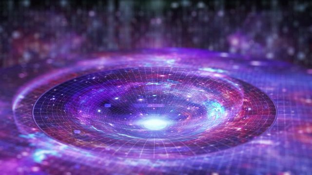 Gravitational lens effect.Time trap.Space-time well.time Tunnel.Gravitational field