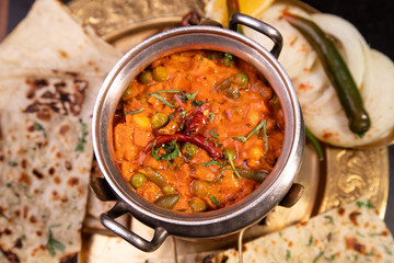 indian soup dishes on the table
