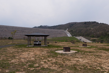 閑散としたキャンプ場