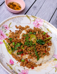 Thai food mixed dishes 