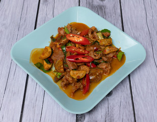 Thai food mixed dishes 