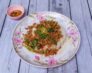 Thai food mixed dishes 